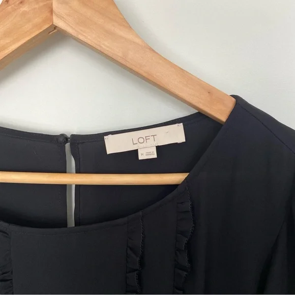 LOFT Ruffle Bell Sleeve Blouse - Picture 5 of 7